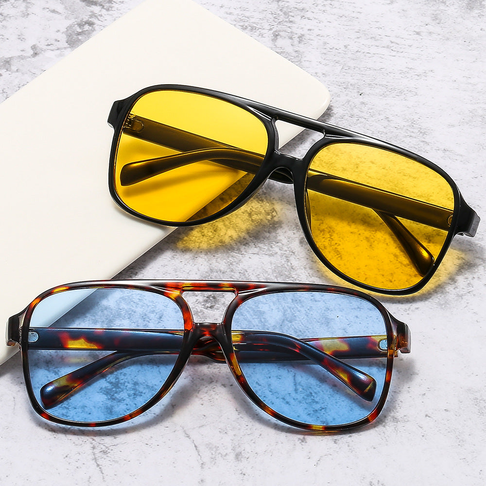 Wholesale Double Beam Personalized PC Sunglasses